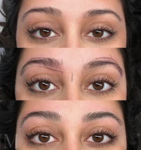 What is a hybrid brow dye?